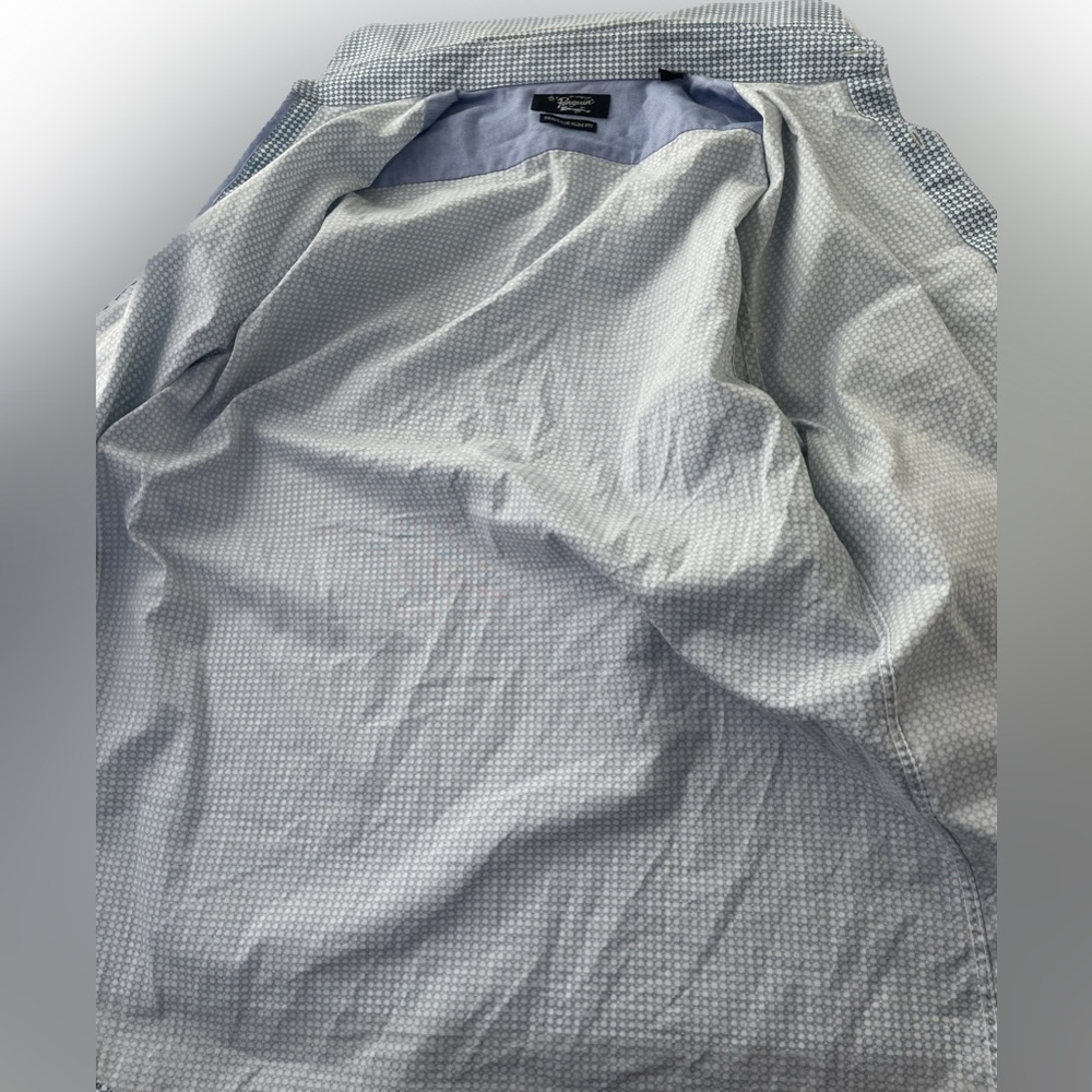 original penguin button down shirt blue circles pattern 15 32/33 small cotton - Picture 8 of 9